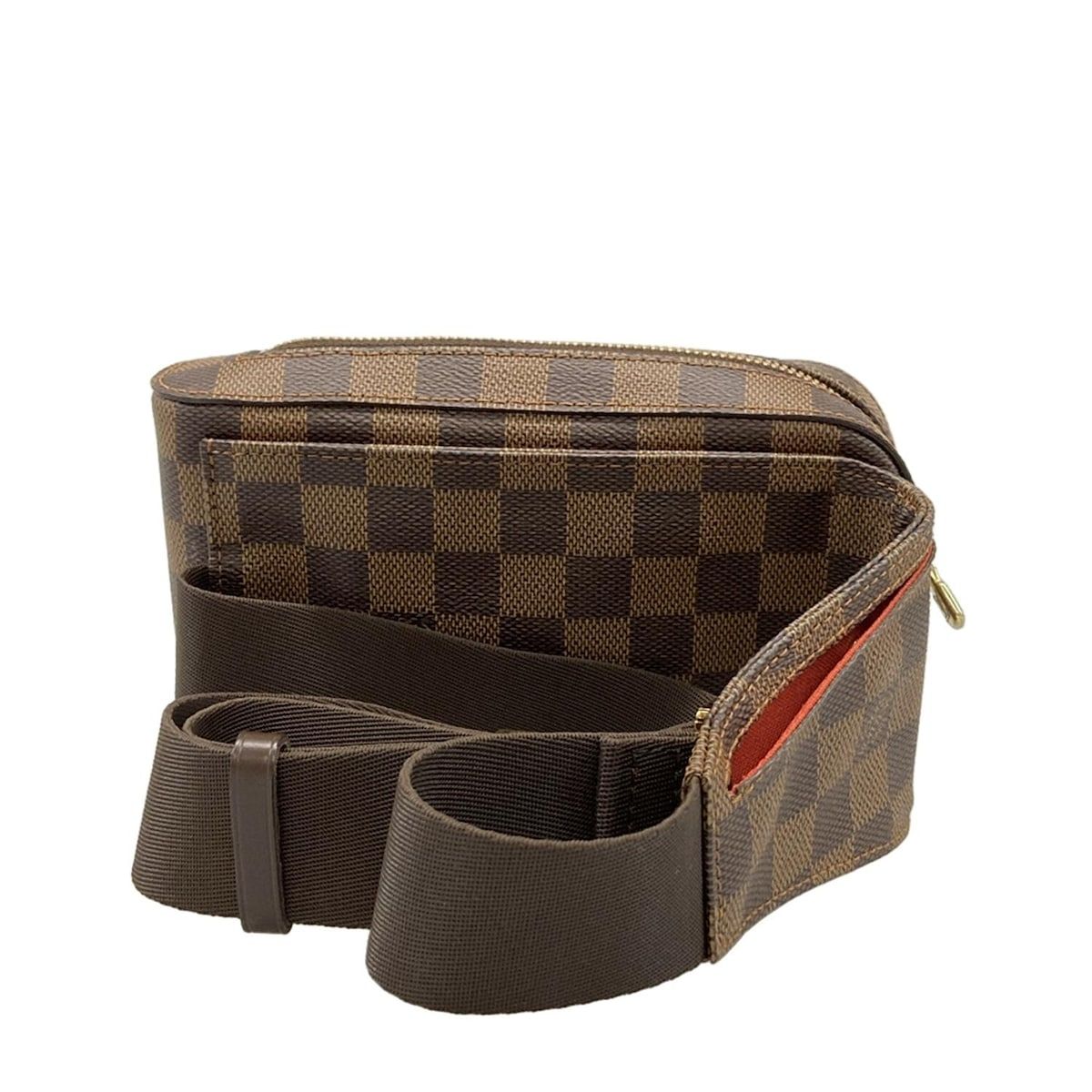 【最高級美品】ルイヴィトン ダミエ ジェロニモス エベヌ メンズ　ウエストポーチ 最高級美品】ルイヴィトン ダミエ ジェロニモス エベヌ メンズウエスト