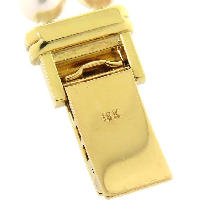 MIKIMOTO ミキモト デザイン パールブレスレット ウォッチ ホワイト