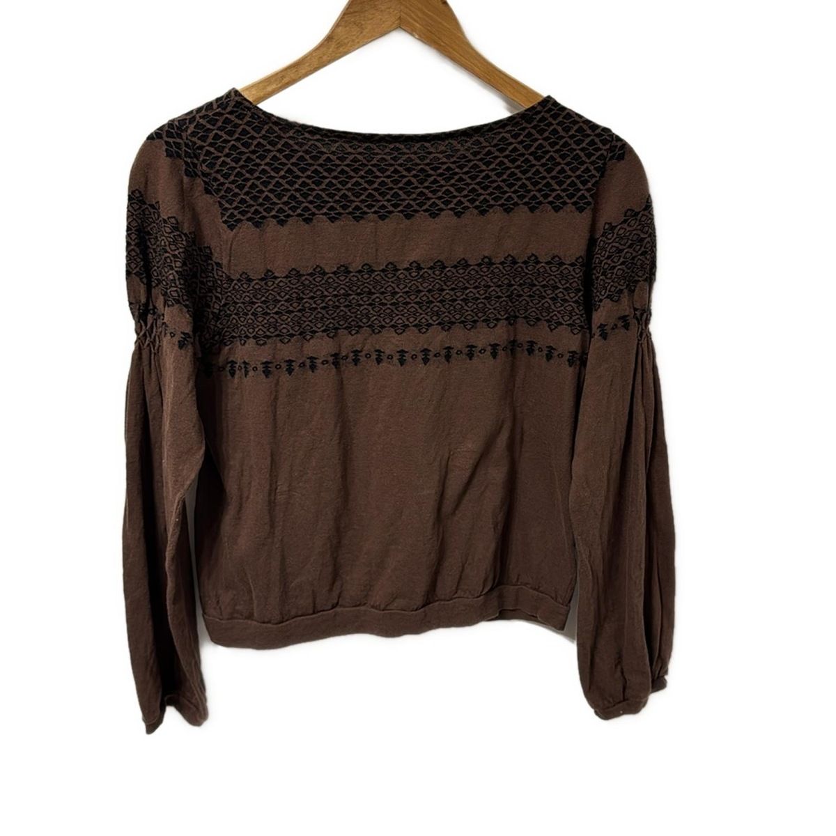 SENSO-UNICO センソユニコ 長袖カットソー サイズ40 M レディース - ブラウン×黒