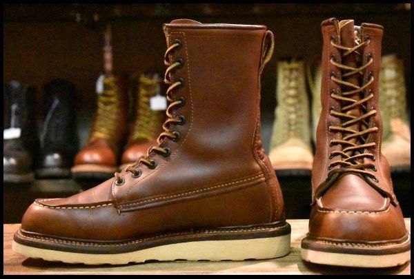 7 D 100周年 04年 レッドウィング 1906 アイリッシュセッター 茶 カッパー ラフ＆タフ ブーツ redwing 1905 877 FL 074