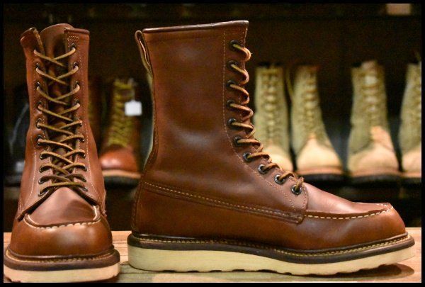7 D 100周年 04年 レッドウィング 1906 アイリッシュセッター 茶 カッパー ラフ＆タフ ブーツ redwing 1905 877 FL 074
