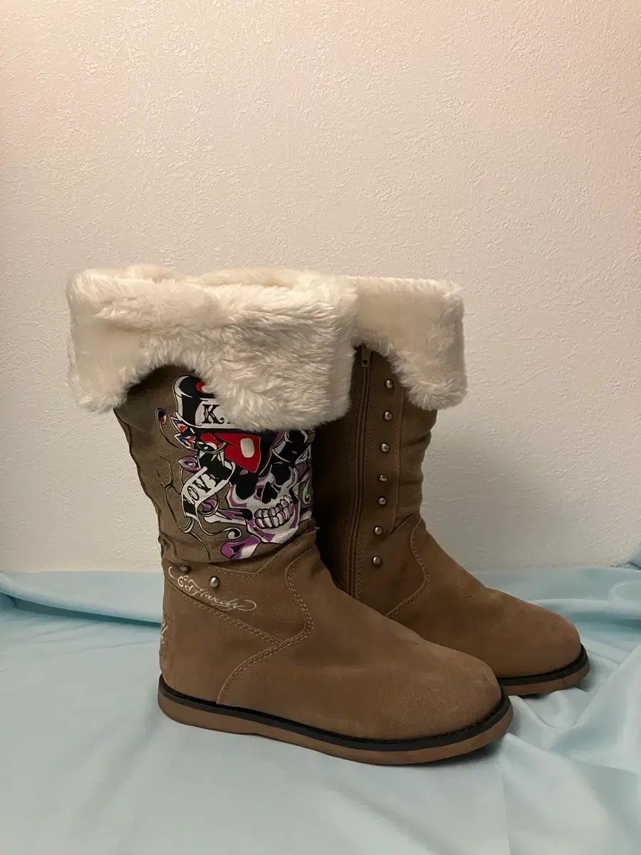 Ed Hardy アグ ブーツ ファーブーツ スウェードブーツ y 2 k 00 s 平成 姉ギャル