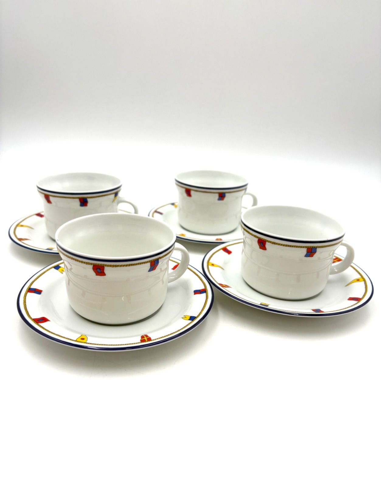 Richard Ginori リチャードジノリ クリッパー カップ＆ソーサー 4客