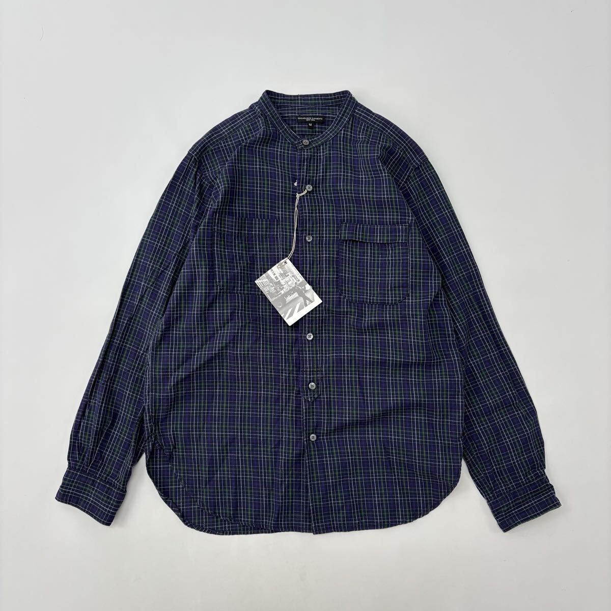 エンジニアドガーメンツ BANDED COLLAR SHIRT バンド シャツ チェック サイズ M 712 0040