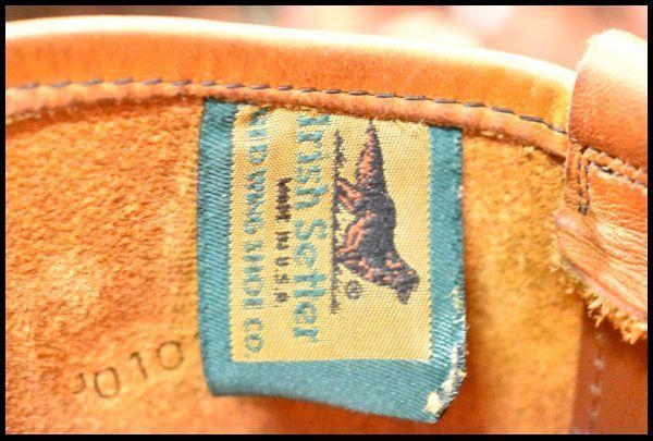  8 D 緑犬タグ 犬刻印 97年 レッドウィング 866 ペコス 茶 オロイジナル ブラウン プルオン ブーツ redwing pecos FL 076 ワークブーツ ブーツ 革靴