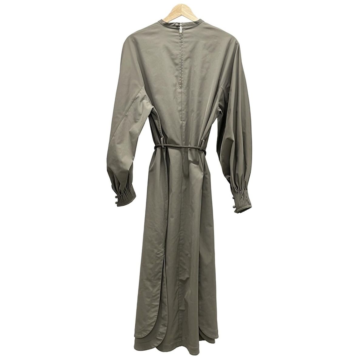 HYKE ハイク ワンピース サイズ2 M レディース - グレー クルーネック 長袖 ロング