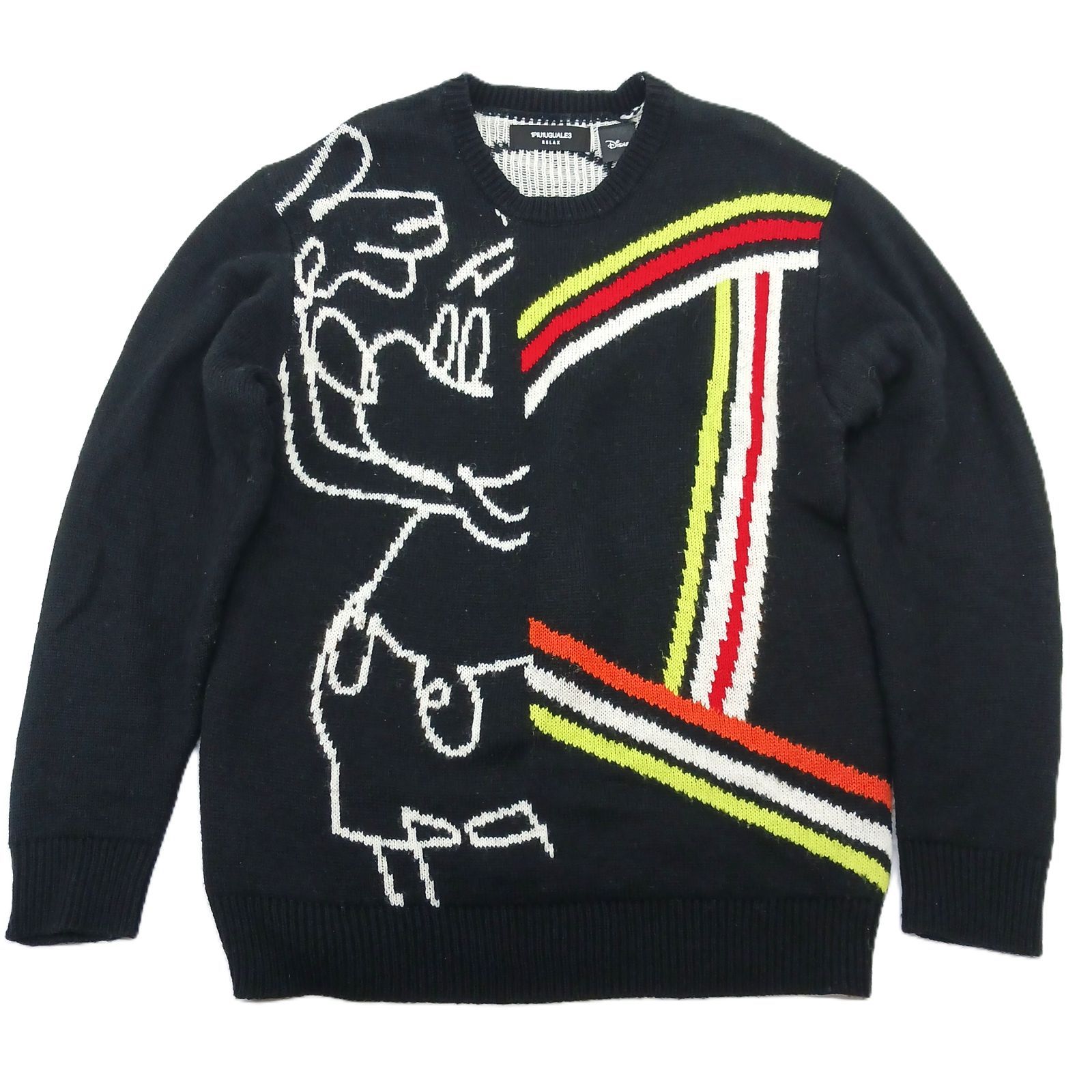 1PIU1UGUALE3 RELAX/MICKEY デザイン ニットプルオーバー 直営店・WEB限定】1PIU1UGUALE3 RELAX MICKEYデザイン ニットプル