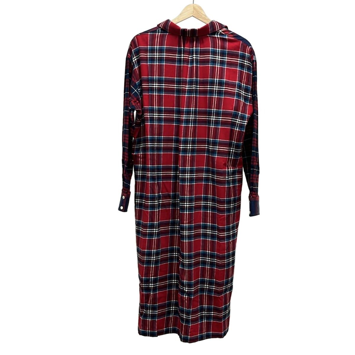 MUVEIL ミュベール ワンピース サイズ38 M レディース - レッド×ブルー×マルチ