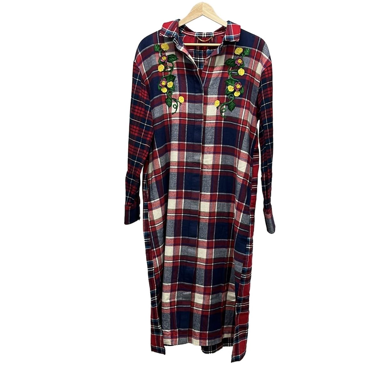 MUVEIL ミュベール ワンピース サイズ38 M レディース - レッド×ブルー×マルチ