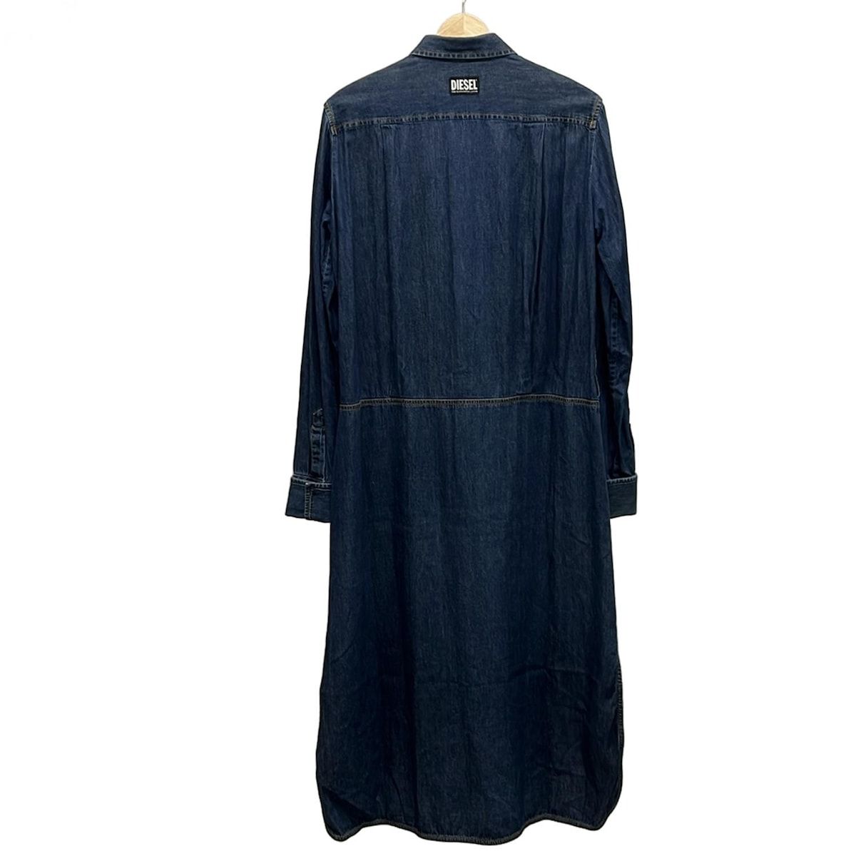 DIESEL ディーゼル ワンピース サイズM レディース - ブルー レギュラー 長袖 ロング デニム
