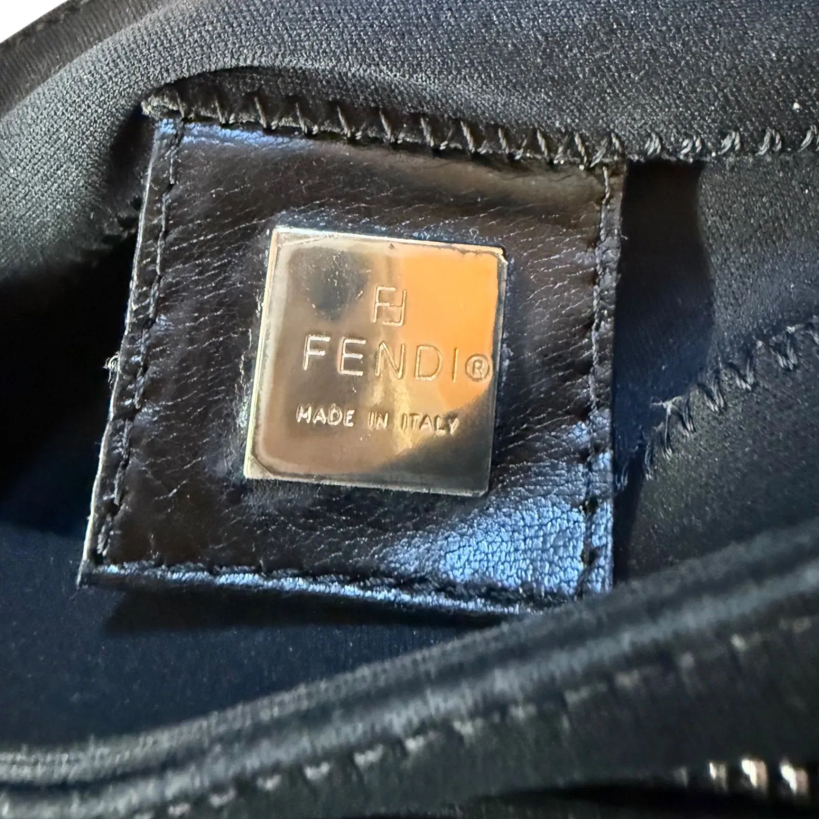 FENDI フェンディ マンマバケット ミニ ハンドバッグ ポーチ ジャージ