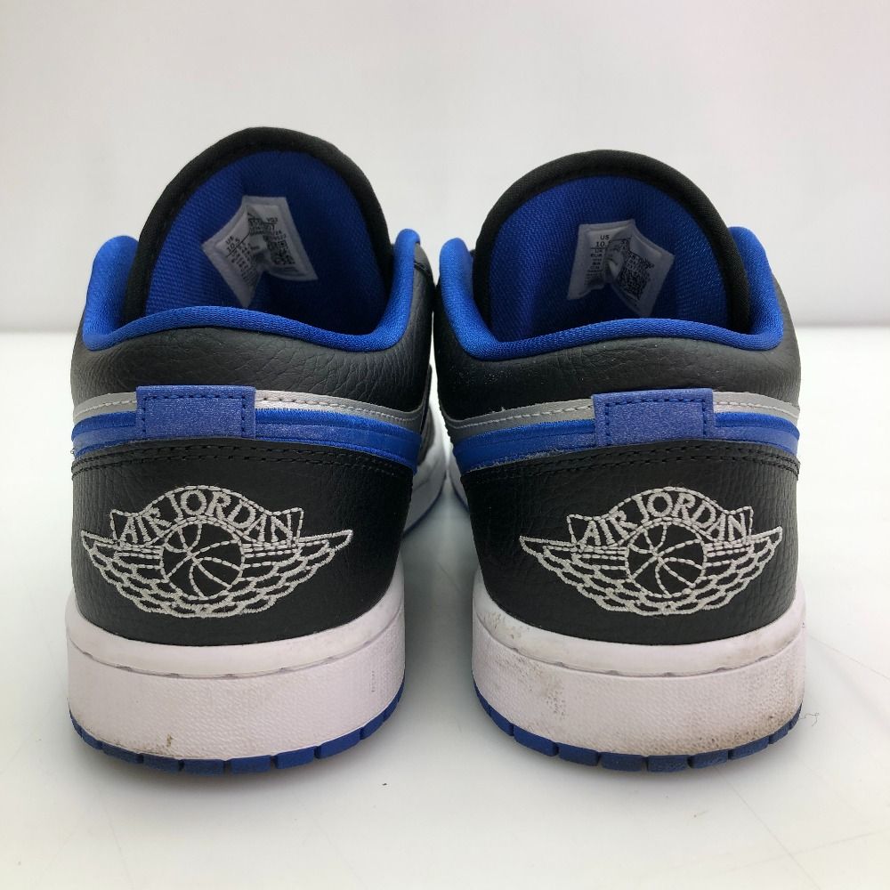 05 w 17277 ナイキ NIKE AIR JORDAN 1 LOW ブラック ブルー シルバー ホワイト 28.5 cm US 10.5 UK 9.5 ベトナム製 メンズ スニーカー 553558-007 品 スニーカー 靴