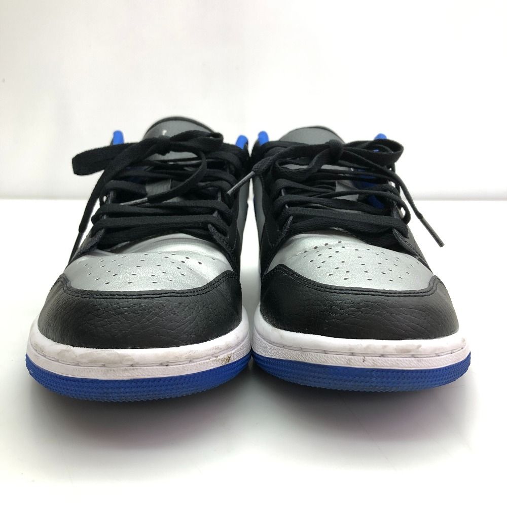 05 w 17277 ナイキ NIKE AIR JORDAN 1 LOW ブラック ブルー シルバー ホワイト 28.5 cm US 10.5 UK 9.5 ベトナム製 メンズ スニーカー 553558-007 品