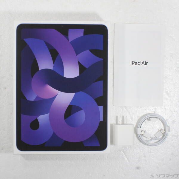 中古品〕 iPad Air 第5世代 64GB パープル MME23J／A Wi-Fi【305