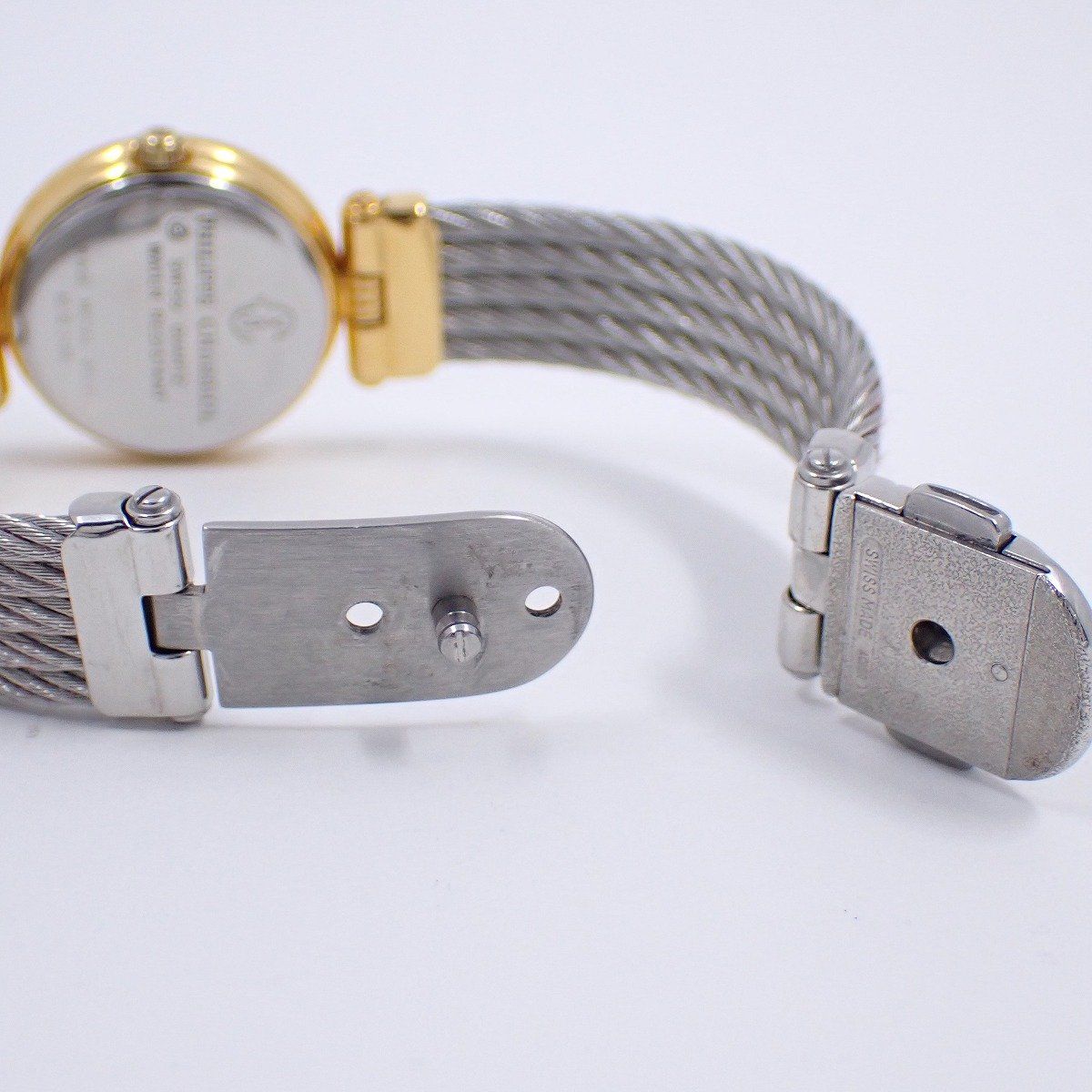 シャリオール ケルティック クォーツ レディース 腕時計 コンビ 黒文字