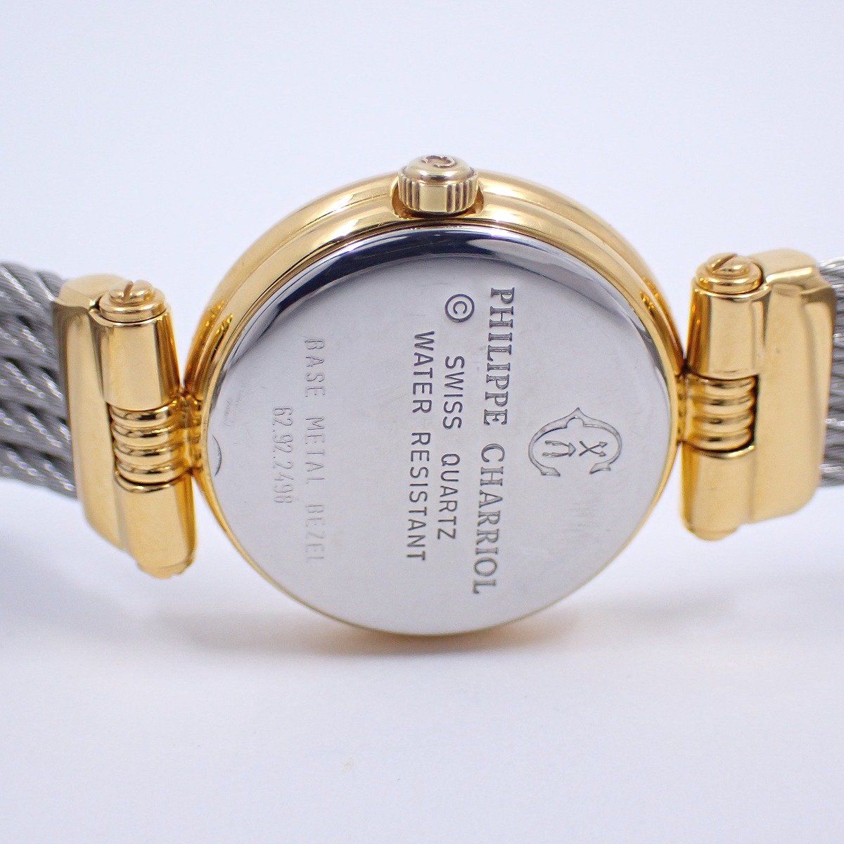 シャリオール ケルティック クォーツ レディース 腕時計 コンビ 黒文字