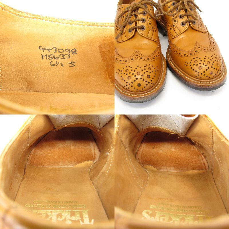 Tricker's トリッカーズ UK6.5 ダービーブローグシューズ M5633