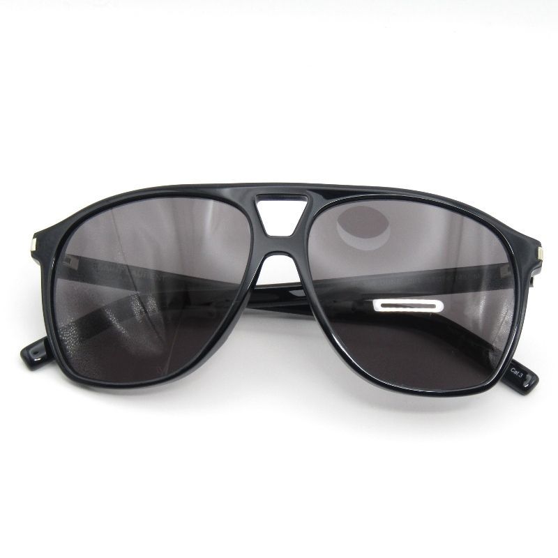 未使用 SAINT LAURENT PARIS サンローラン サングラス SL596 DUNE イタリア製 001 ブラック  54000176 ファッション小物 未使用 SAINT LAURENT PARIS サンローラン