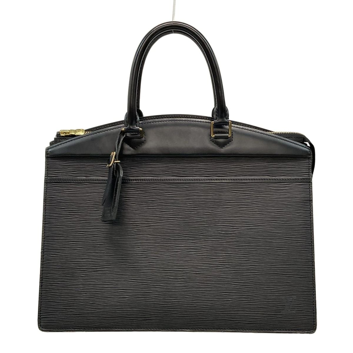 極美品袋付 ルイヴィトン リヴィエラ エピ レザーハンドバッグ 黒 M48182 LOUIS VUITTON(ルイヴィトン) ハンドバッグ エピ リヴィエラ M48182