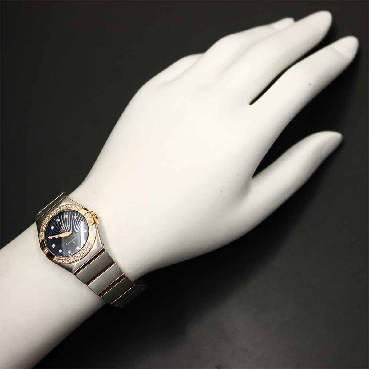 オメガ OMEGA コンステレーション コンビ 123 25 27 60 53 001 ダイヤベゼル 腕時計 12P ダイヤ K18PG クォーツ Constellation 90302215 メルカリ