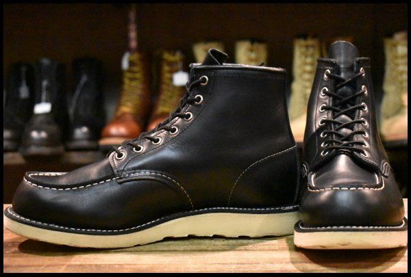 廃盤♡レッドウィング✩.* 犬タグ✩.*90s プレーントゥ 黒 9.5E 良品 犬タグ復刻 19年】レッドウィング 8179 アイリッシュ