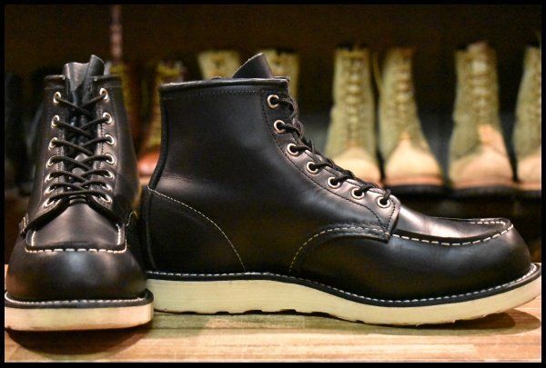 廃盤♡レッドウィング✩.* 犬タグ✩.*90s プレーントゥ 黒 9.5E 良品 犬タグ復刻 19年】レッドウィング 8179 アイリッシュ