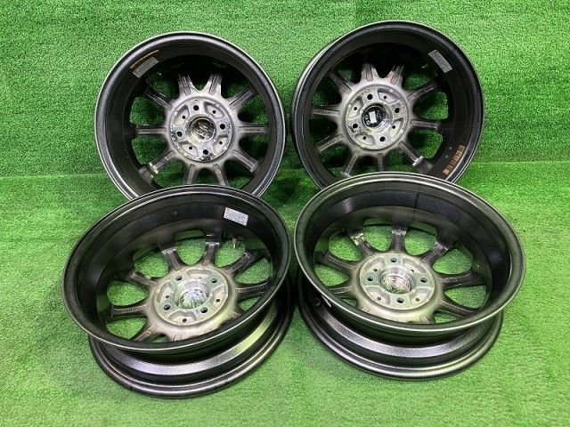 ティラード 軽自動車 ホイール アルミ ガンメタ 14インチ 4 5 J 4穴 4本 100 45