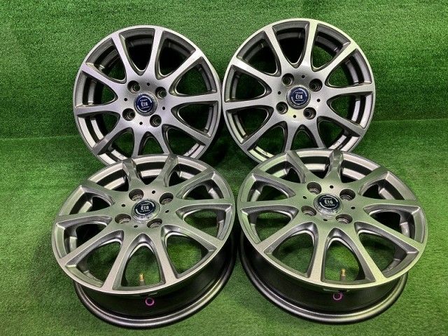 ティラード 軽自動車 ホイール アルミ ガンメタ 14インチ 4 5 J 4穴 4本 100 45