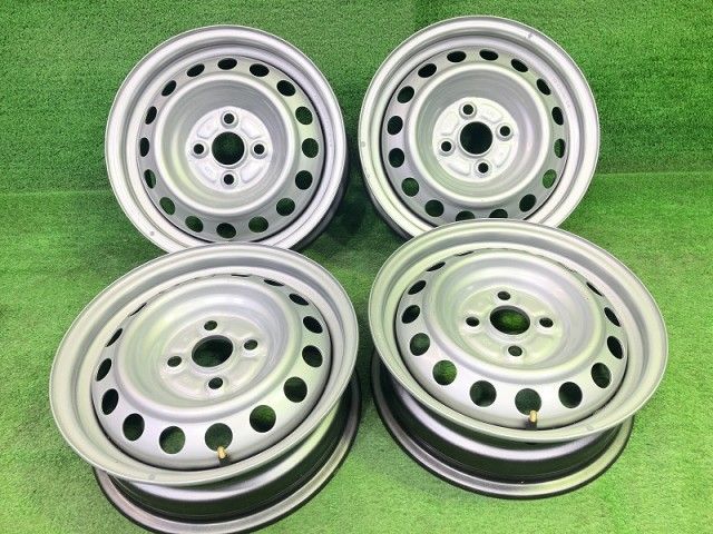 トヨタ TOYOTA サクシード NCP 160 V ホイール スチール シルバー 14インチ 5 J 4穴 4本 100