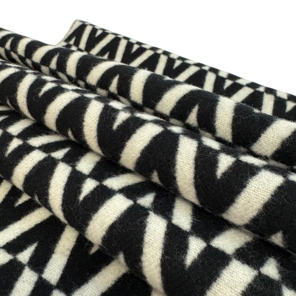  VALENTINO ヴァレンティノ Vロゴ 総柄 フリンジ マフラー ホワイト ユニセックス その他 小物