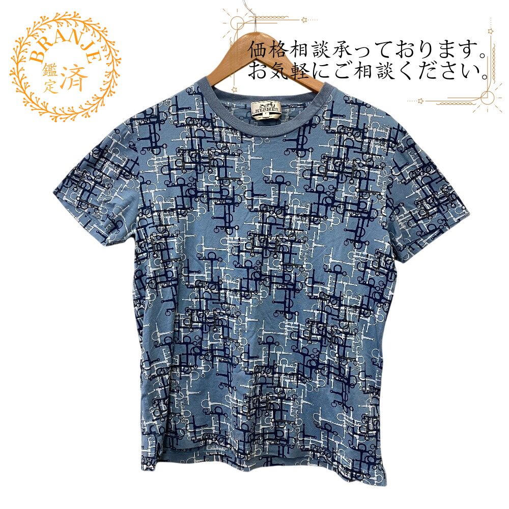 HERMES エルメス 半袖Ｔシャツ ブルー レディース