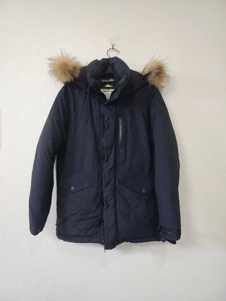 アイダー ネイビー ダウン アウター フー(WHO) ファー 95
