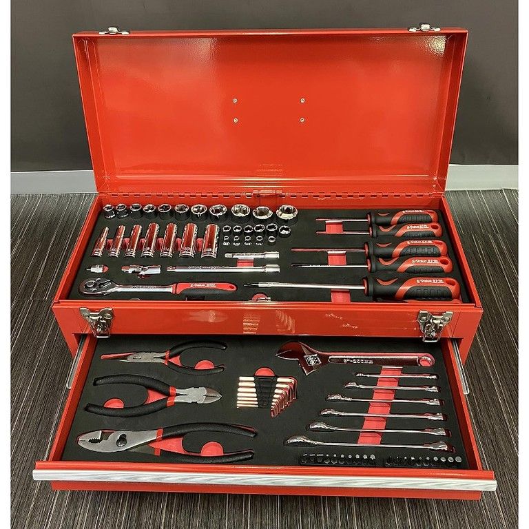 80点プロ仕様】EV車対応 自動車バイク メンテナンス工具セット 全金属