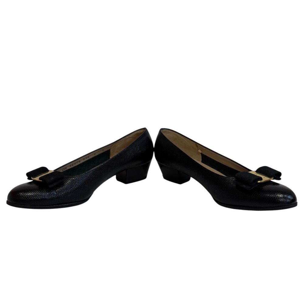 Salvatore Ferragamo サルヴァトーレフェラガモ パンプス ブラック Salvatore Ferragamo サルヴァトーレフェラガモ パンプス ブラック