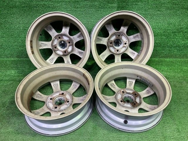 PRD 軽自動車 ホイール アルミ シルバー 14インチ 4 5 J 4穴 4本 100 43