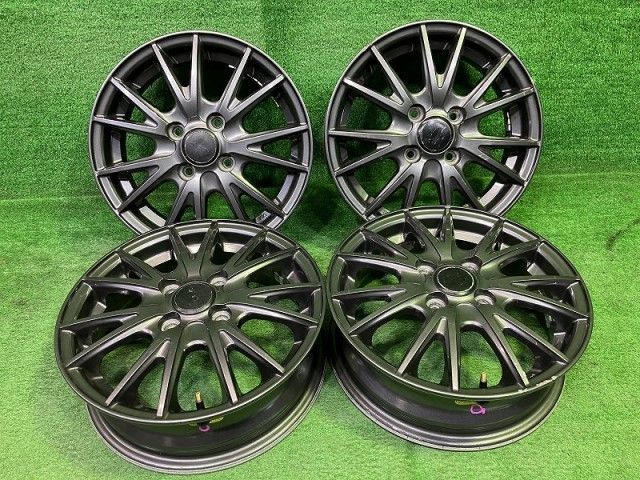 ベルバ 軽自動車 ホイール アルミ ガンメタ 14インチ 4 5 J 4穴 4本 100 45