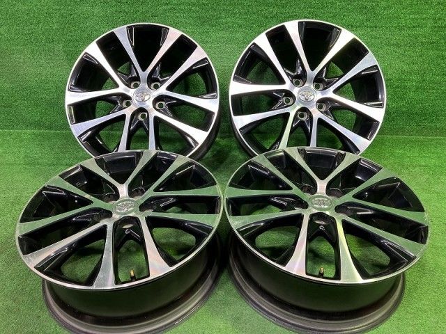トヨタ TOYOTA エスティマ ACR 55 W ホイール アルミ ブラックポリッシュ 18インチ 7 J 5穴 4本 114 3 51