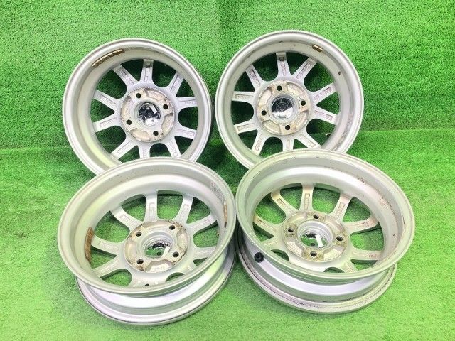 スポルトデイジー 軽ﾄﾗ ホイール アルミ シルバー 12インチ 3 50 B 4穴 4本 100 42