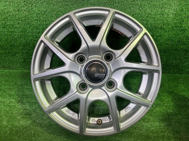  スポルトデイジー 軽ﾄﾗ ホイール アルミ シルバー 12インチ 3 50 B 4穴 4本 100 42 12インチ以下 ホイール