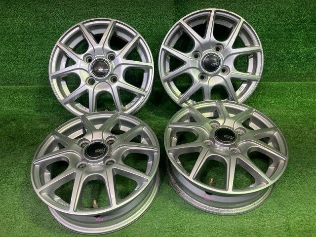 スポルトデイジー 軽ﾄﾗ ホイール アルミ シルバー 12インチ 3 50 B 4穴 4本 100 42