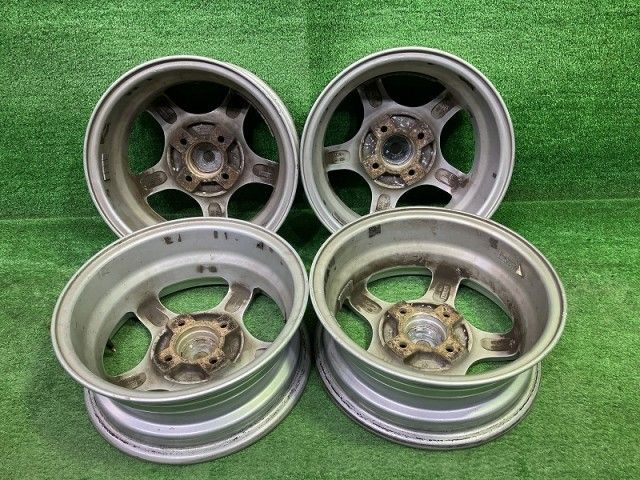 グラス ﾊﾟｯｿ ホイール アルミ シルバー 13インチ 5 J 4穴 4本 100 35