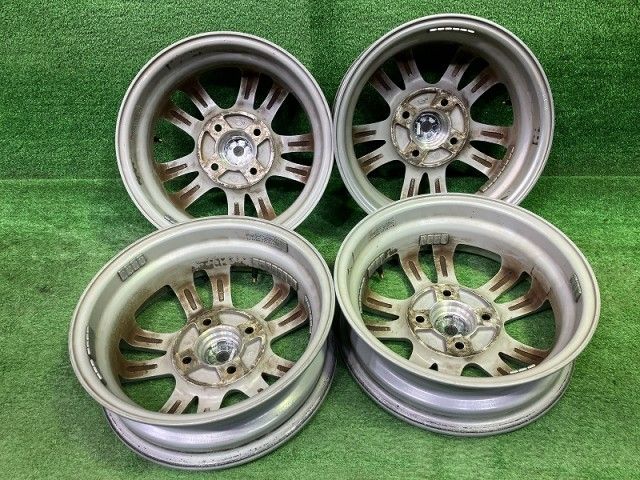 ゼファー 軽自動車 ホイール アルミ シルバー 13インチ 4 00 B 4穴 4本 100 42