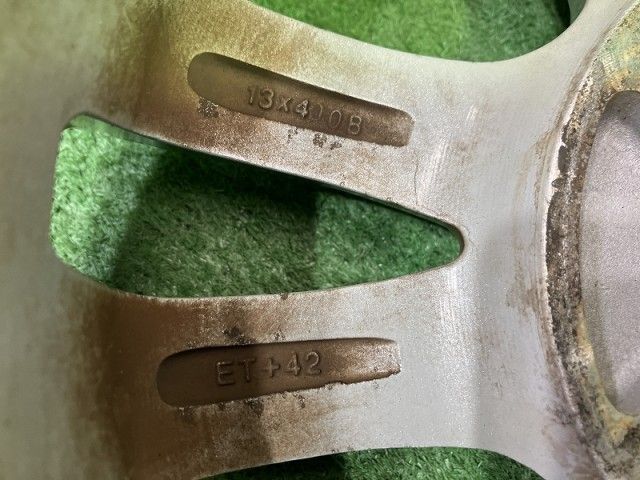  ゼファー 軽自動車 ホイール アルミ シルバー 13インチ 4 00 B 4穴 4本 100 42 13インチ ホイール