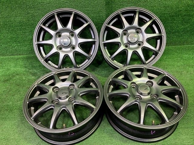 スポーツアベリア 軽自動車 ホイール アルミ ガンメタ 13インチ 4 00 B 4穴 4本 100 43