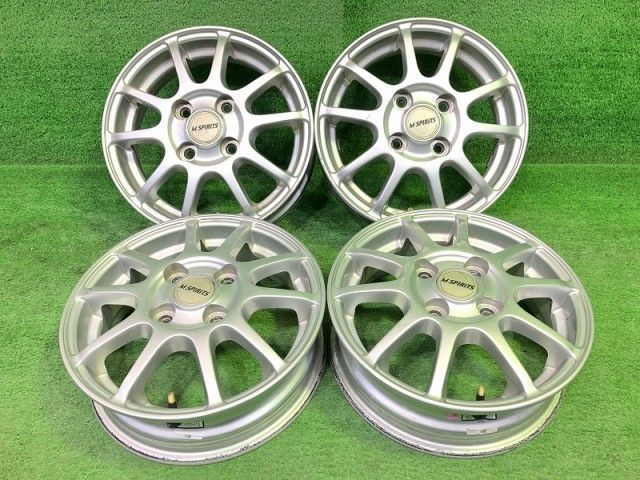 三菱 Mスピリッツ H 81 W ホイール アルミ シルバー 13インチ 4 00 B 4穴 4本 100 46