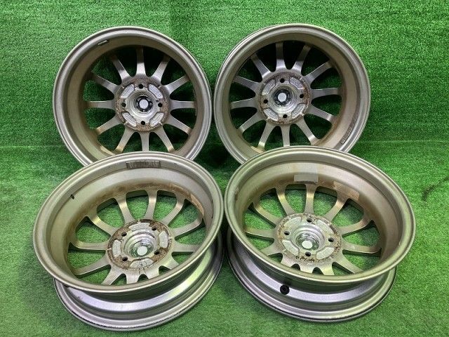 エコフォルム 軽自動車 ホイール アルミ シルバー 14インチ 4 5 J 4穴 4本 100 48