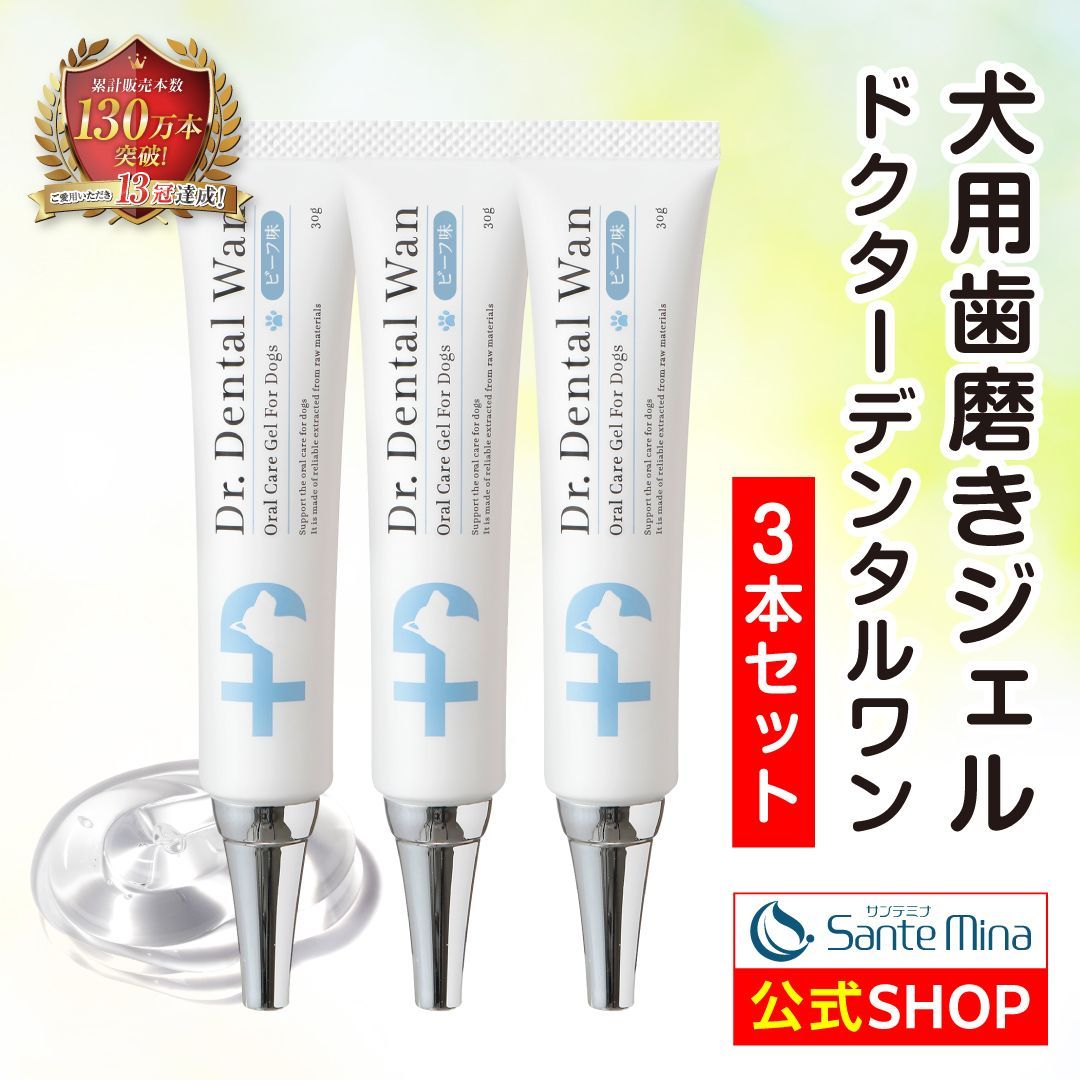 犬用 歯磨き ジェル メーカー ドクターデンタルワン 口臭 歯石 歯垢 口腔 デンタルケア Dr Dental Wan 製造 30 g 3 ビーフ味
