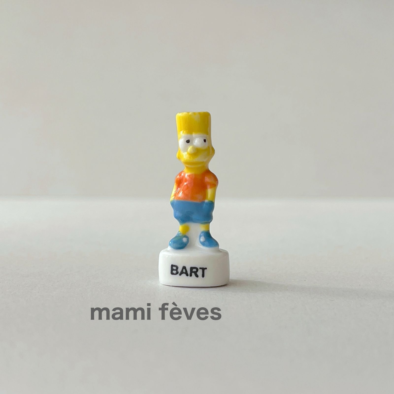 フェーヴ バート シンプソンズ フランス フェーブ ミニチュア陶器