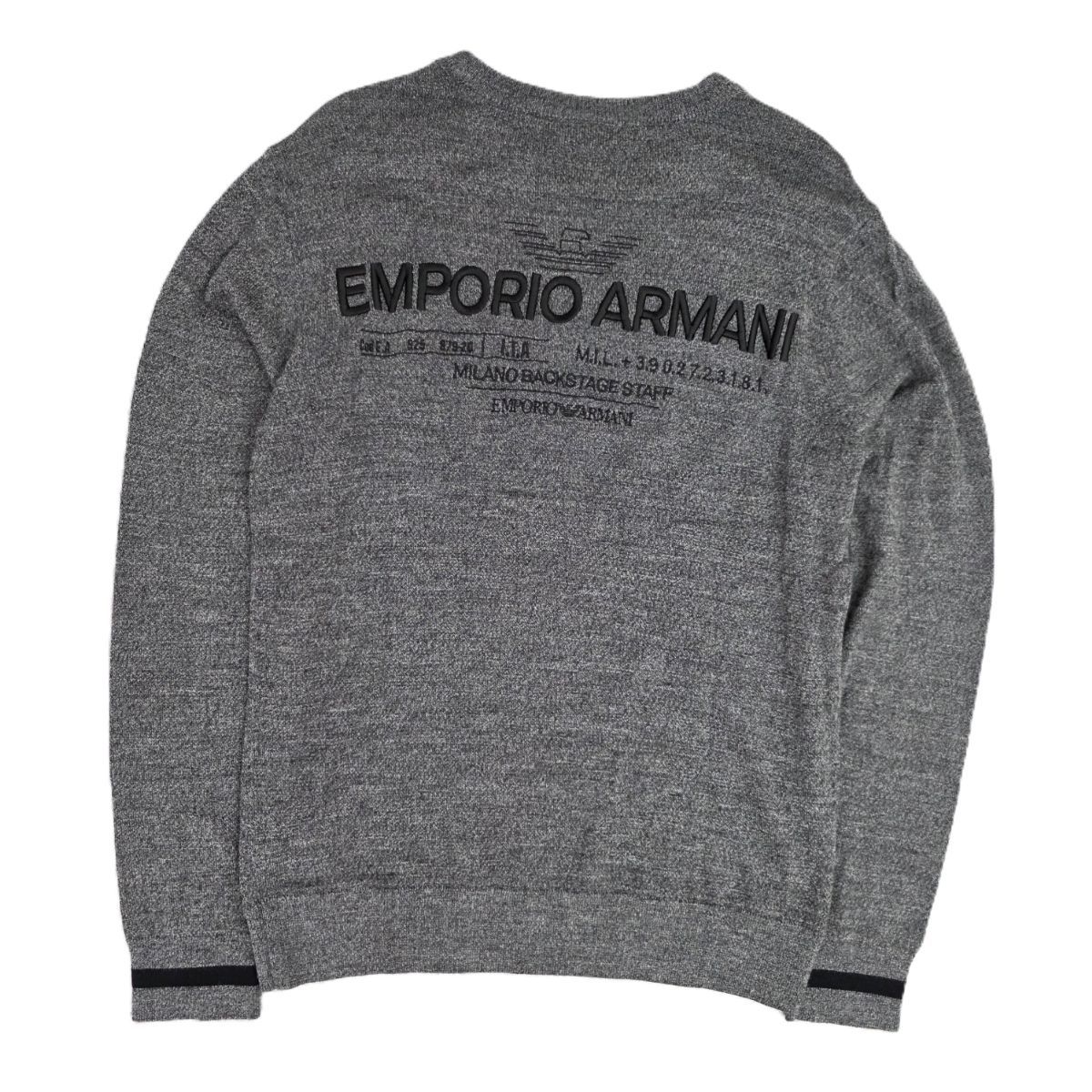 Emporio Armani エンポリオ・アルマーニ ロゴ刺繍 背面ロゴ刺繍 薄手