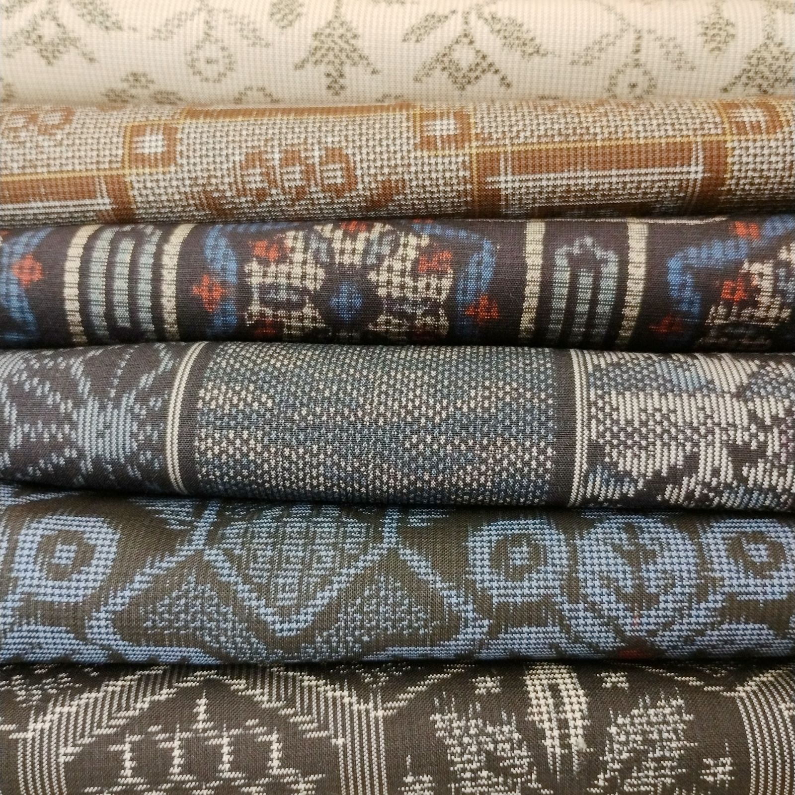 TMG 0287 村山大島系セット 柄物の紬12点 リメイク